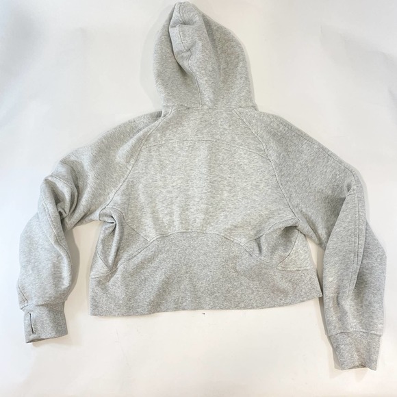 Lululemon Scuba Oversized 1/2 Zip Hoodie Grey ML - Picture 3 of 5